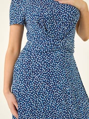 Roman Ελαστικό Φόρεμα Μικρά μεγέθη με στριφτό τελείωμα μπροστά - Εικόνα 5 από 5