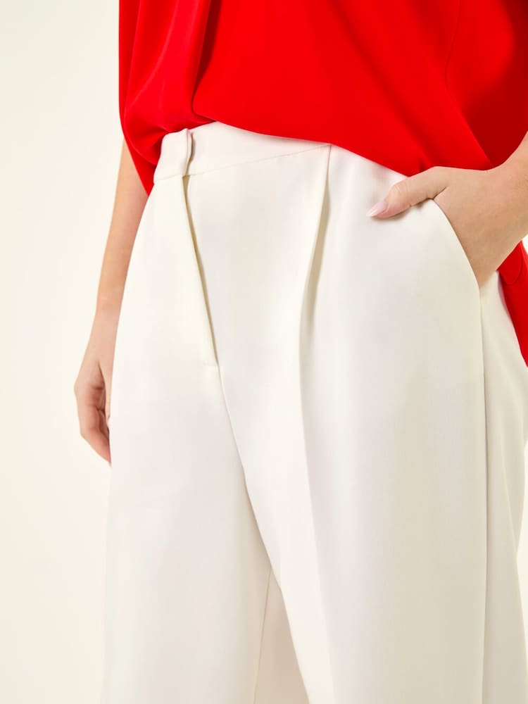 Roman White Petite Ankle Grazer Smart Stretch Trousers - Image 5 of 5