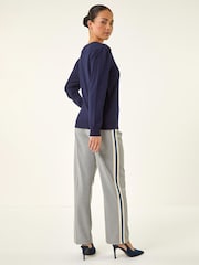 Roman Blue Petite Classic Crew Neck Jumper - Image 3 of 5