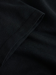 Black Knitted Short Sleeved Polo Shirt - Image 8 of 8