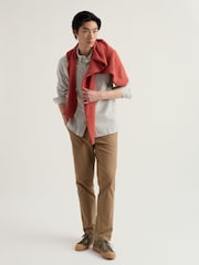 Seasalt Cornwall Green Jenken Striped Shirt - Image 3 of 5