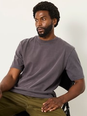 FatFace Alton Charcoal Grey Short Sleeve T-Shirt - Image 6 of 8