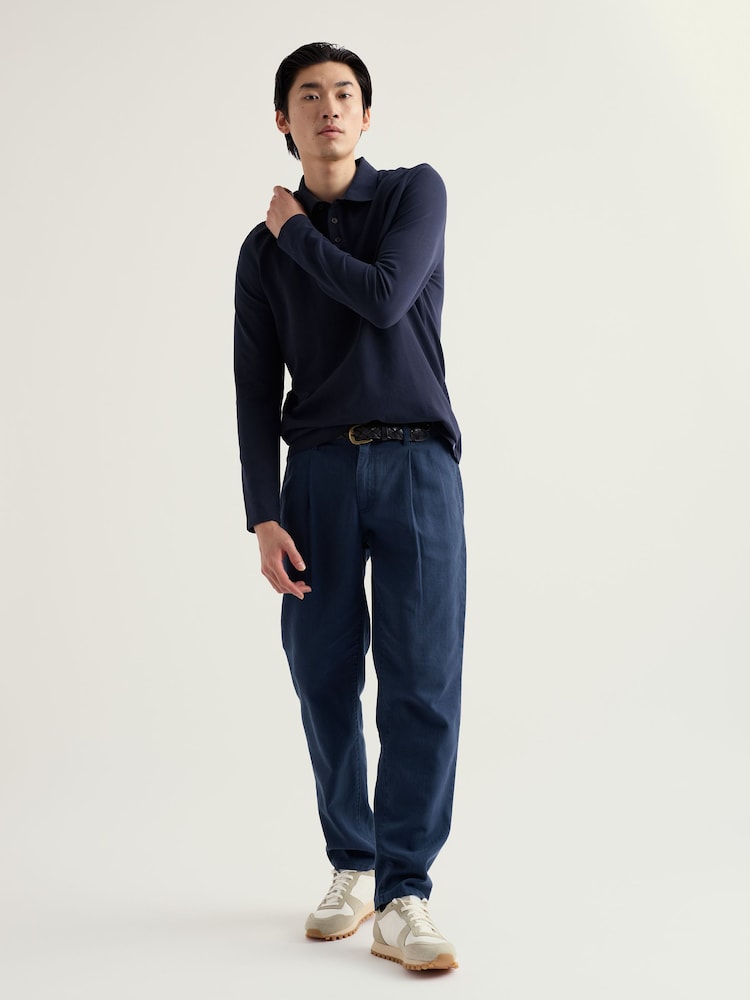 Seasalt Cornwall Blue Helmsman Trousers - Image 1 of 5 Seasalt Cornwall Blue Helmsman Trousers - Image 1 of 5