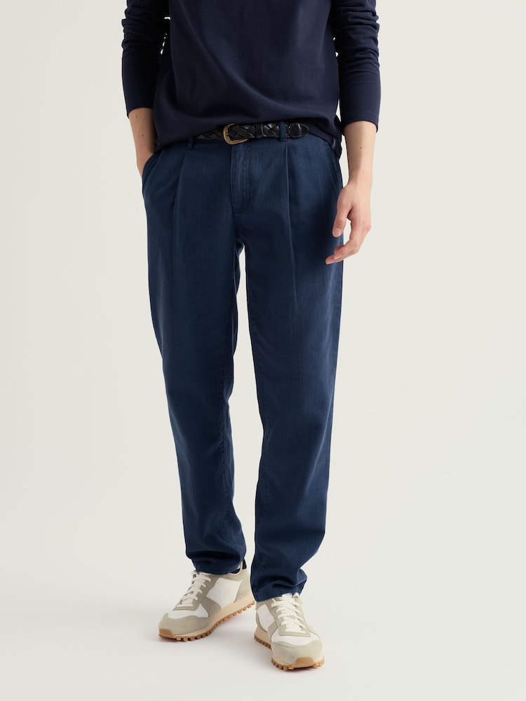 Seasalt Cornwall Blue Helmsman Trousers - Image 2 of 5 Seasalt Cornwall Blue Helmsman Trousers - Image 2 of 5
