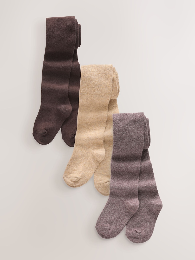 Şokoladlı Qəhvəyi Mink və Tünd Krem - Pambıqla zəngin Tights 3 paketi - 6şəkildən 1 şəkil Şokoladlı Qəhvəyi Mink və Tünd Krem - Pambıqla zəngin Tights 3 paketi - 6şəkildən 1 şəkil