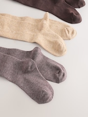 Şokoladlı Qəhvəyi Mink və Tünd Krem - Pambıqla zəngin Tights 3 paketi - 6şəkildən 5 şəkil