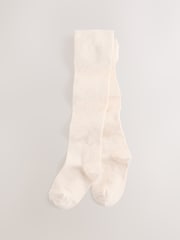 Oatmeal Cream Cotton Rich Single Tights - Image 1 of 3
