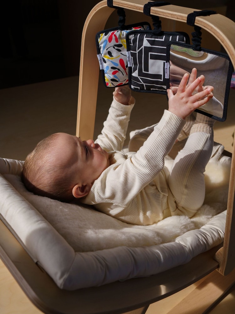 Etta Loves Black Fern Print Sensory Hanging Activity Squares 3 Pack - Image 1 of 11