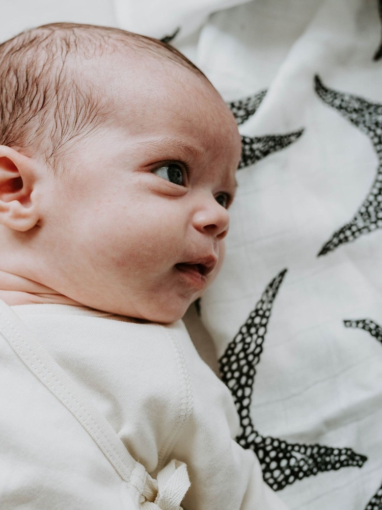 Etta Loves Animal Black Animal Print Sensory Muslin Squares 3 Pack - Image 2 of 6 Etta Loves Animal Black Animal Print Sensory Muslin Squares 3 Pack - Image 2 of 6