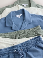 Verde/azul/crudo - Jersey Shirt and Shorts Set 3 Pack - Imagen 8 de 9