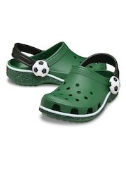 Crocs Green Kids Classic Football Turf Clogs - Image 3 of 6