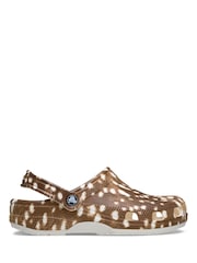 Crocs Brown Classic Animal Print Clog - Image 1 of 6