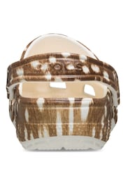 Crocs Brown Classic Animal Print Clog - Image 3 of 6