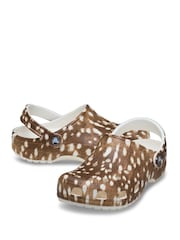 Crocs Brown Classic Animal Print Clog - Image 4 of 6