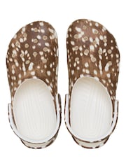 Crocs Brown Classic Animal Print Clog - Image 5 of 6
