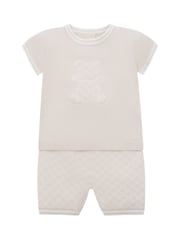 Emile Et Rose Lennox Knitted Top and Shorts Set 2 Piece with Bear Motif - Image 2 of 7