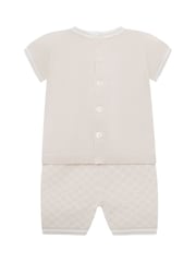Emile Et Rose Lennox Knitted Top and Shorts Set 2 Piece with Bear Motif - Image 3 of 7