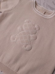 Emile Et Rose Lennox Knitted Top and Shorts Set 2 Piece with Bear Motif - Image 7 of 7