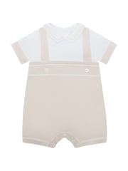 Emile Et Rose Lowe Knitted 2 in1 Romper with Braces & Mock Shirt - Image 2 of 4