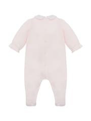 Emile Et Rose Pink Loretta All-In-One with Floral Embroidered Mock Front Opening Collar & Hat - Image 5 of 6