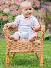 Emile Et Rose Lowe Knitted 2 in1 Romper with Braces & Mock Shirt - Image 1 of 4