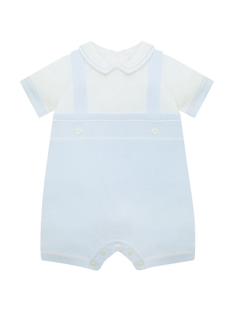 Emile Et Rose Lowe Knitted 2 in1 Romper with Braces & Mock Shirt - Image 2 of 4 Emile Et Rose Lowe Knitted 2 in1 Romper with Braces & Mock Shirt - Image 2 of 4