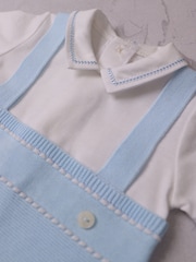 Emile Et Rose Lowe Knitted 2 in1 Romper with Braces & Mock Shirt - Image 4 of 4