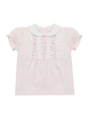 Libby - طقم مكون من 2 قطعة: شورت وبلوزة مزينة بتطريز ودانتيل - Image 5 of 7