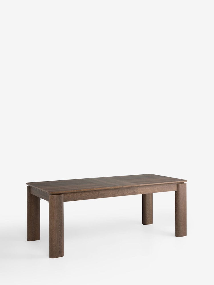 Dark Natural Oak Effect Aven 6 to 8 Seater Dining Table - Image 2 of 5 Dark Natural Oak Effect Aven 6 to 8 Seater Dining Table - Image 2 of 5