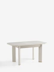 Light Evie Oak Effect 4 to 6 Round Seater Extending 4 to 6 Seater Dining Table - Image 7 of 9