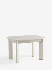 Light Evie Oak Effect 4 to 6 Round Seater Extending 4 to 6 Seater Dining Table - Image 8 of 9