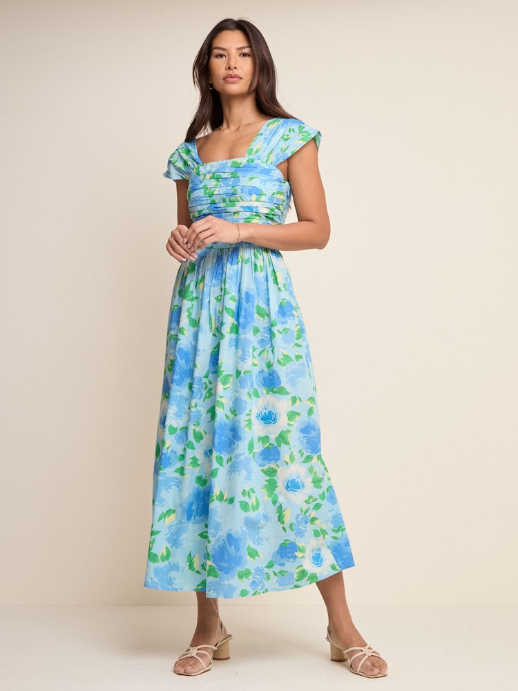 Nobodys Child Blue Mika Midaxi Dress - Image 1 of 5