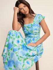 Nobodys Child Blue Mika Midaxi Dress - Image 4 of 5