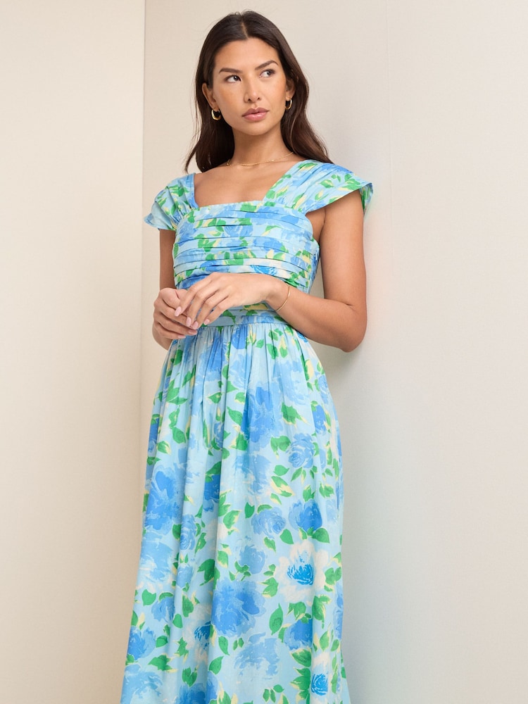 Nobodys Child Blue Mika Midaxi Dress - Image 5 of 5