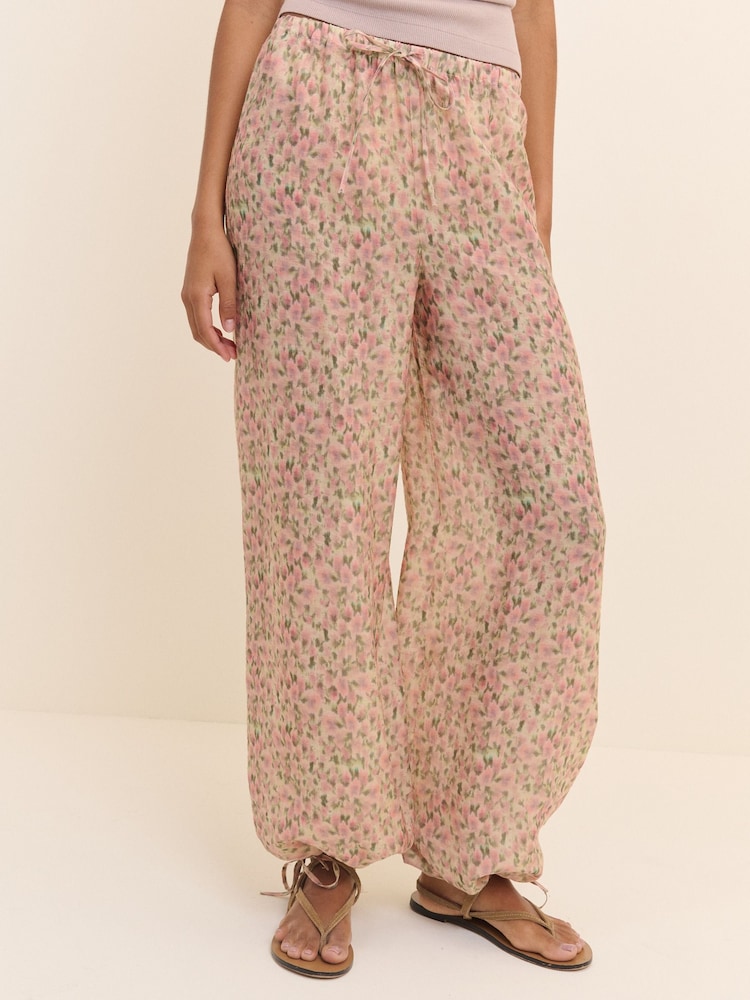 Nobodys Child Pink Violet Cuffed Trousers - Image 1 of 5 Nobodys Child Pink Violet Cuffed Trousers - Image 1 of 5