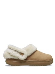 Crocs Brown Classic Unfurgettable Suede Clogs - Image 1 of 6