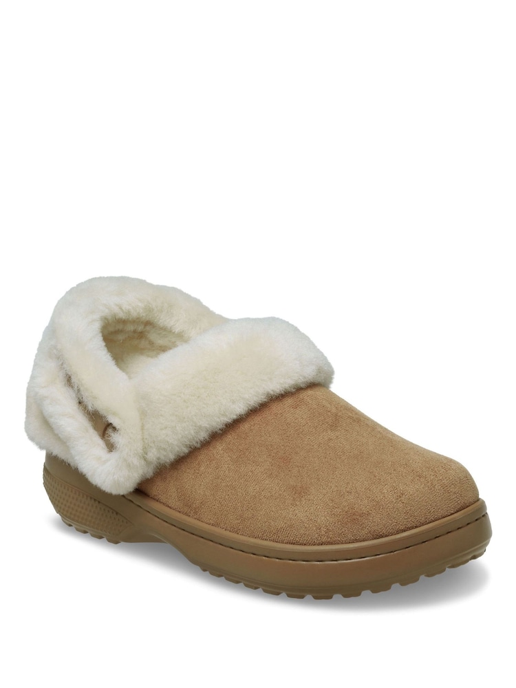 Crocs Brown Classic Unfurgettable Suede Clogs - Image 2 of 6 Crocs Brown Classic Unfurgettable Suede Clogs - Image 2 of 6