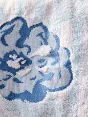 Cath Kidston Blue Climbing Rose Stripe 100% Cotton Towel - Image 5 of 5