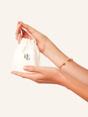 Lauren Ralph Lauren Gold Tone Pearl Toggle Flex Bracelet - Image 4 of 4