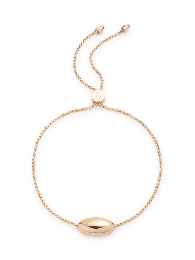 Lauren Ralph Lauren Gold Tone Puffy Pear Slider Bracelet - Image 1 of 2