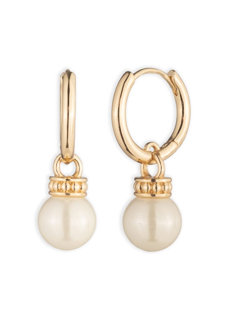 Lauren Ralph Lauren Creolen mit Perlenanhänger - Bild 1 von 3