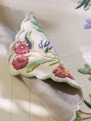 Cath Kidston Natural Butterfly Border Wool Rug - Image 4 of 5