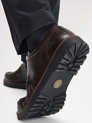 Fred Perry Kenney Low Tumbled Leather Shoes - Obraz 3 z 4