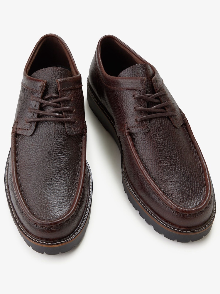 Fred Perry Kenney Low Tumbled Leather Shoes - Obraz 4 z 4