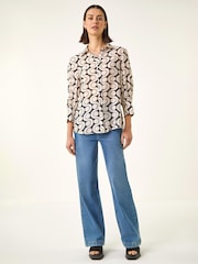 Roman Black Geometric Print Collared Shirt - Image 2 of 5