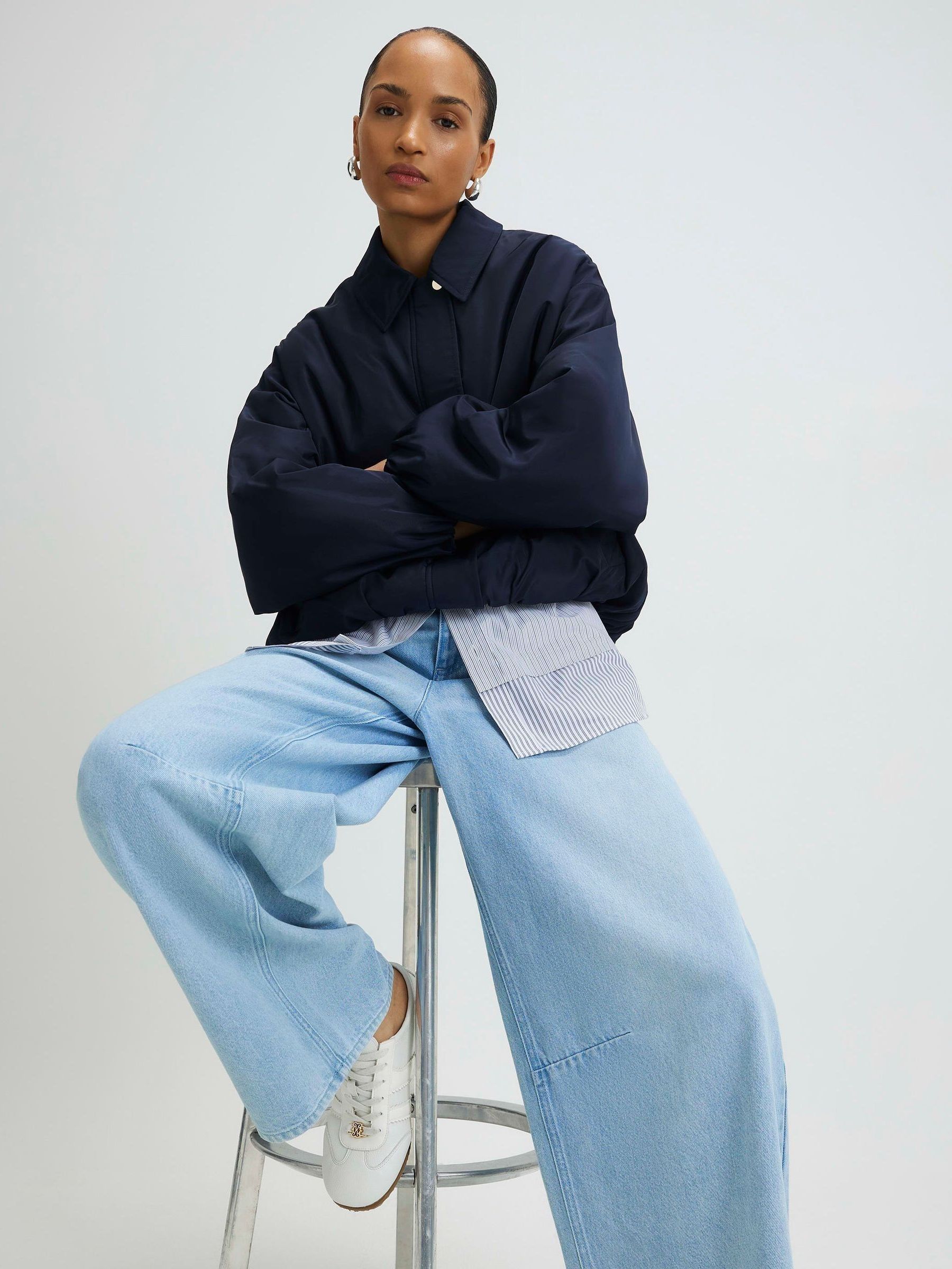 Next：日本 River Island テクニカル バブルヘム ジャケット from Next