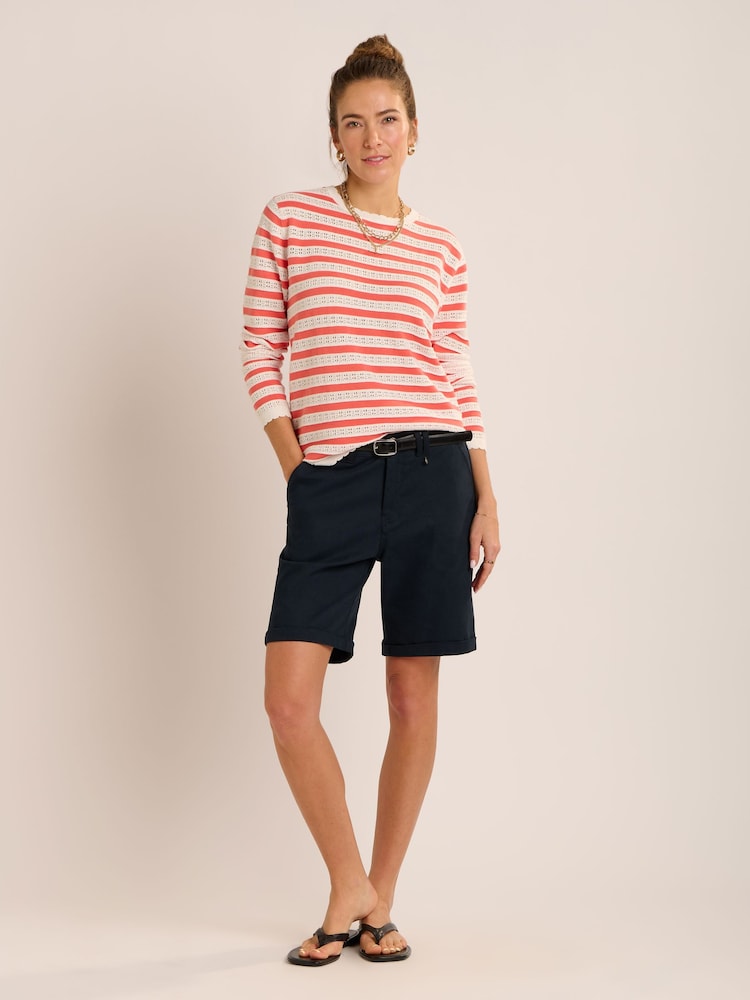 Brakeburn Blue Deena Chino Shorts - Image 1 of 6