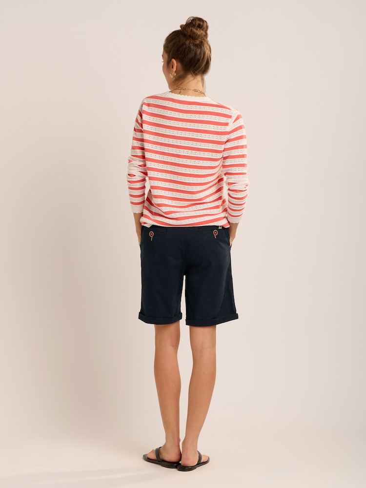 Brakeburn Blue Deena Chino Shorts - Image 2 of 6