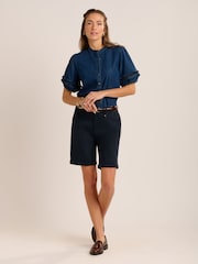 Brakeburn Blue Deena Chino Shorts - Image 5 of 6