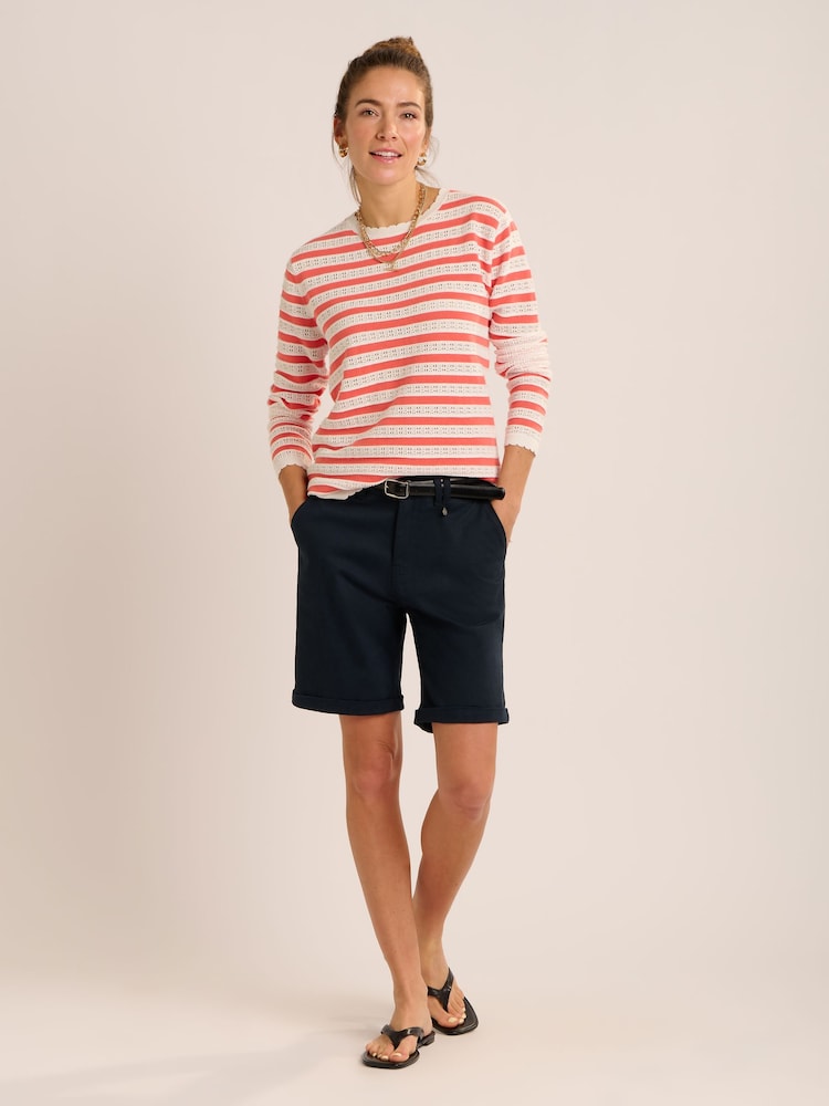 Brakeburn Blue Deena Chino Shorts - Image 6 of 6